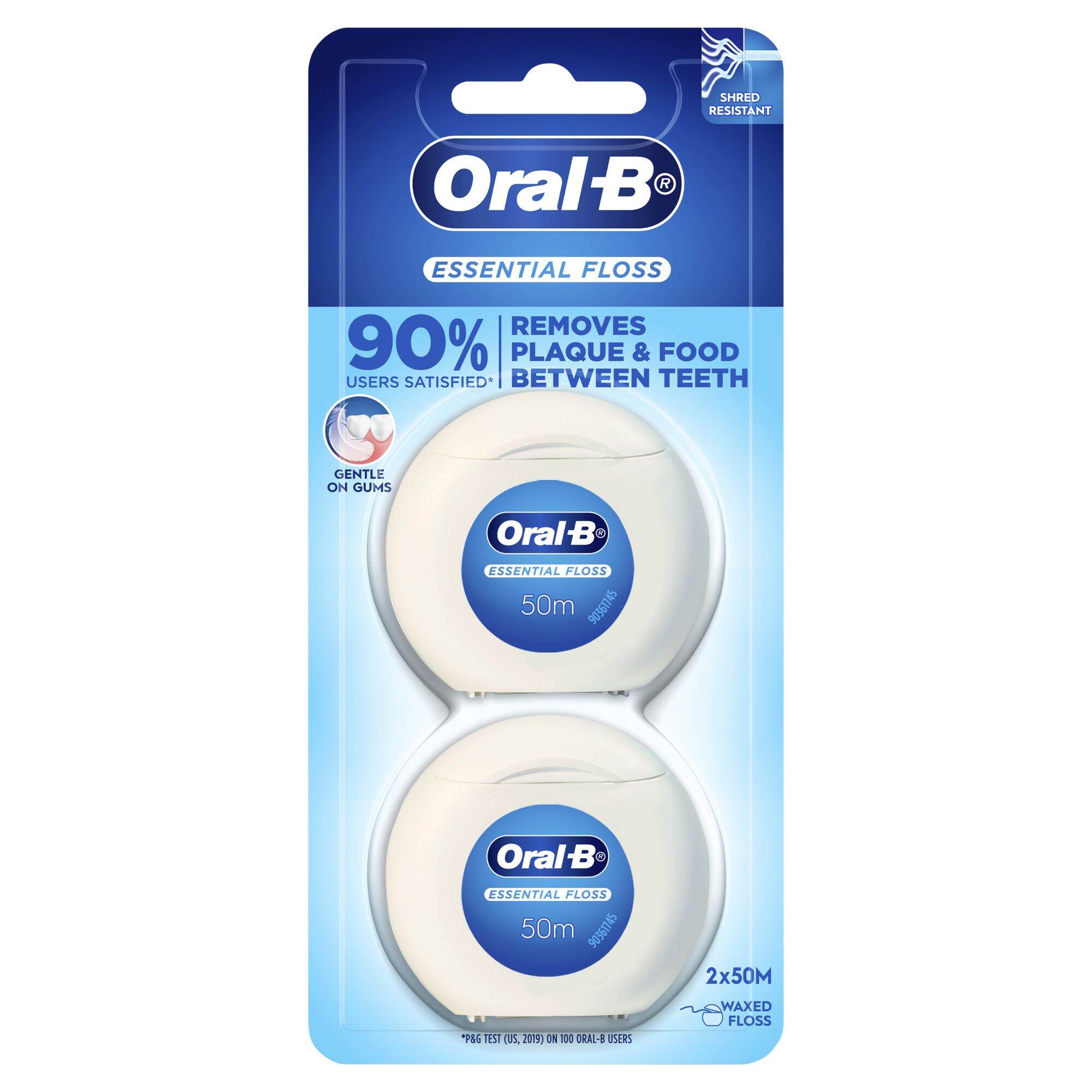 ไหมขัดฟันOral-B Essential Floss 50 M. แพ็คคู่ Twin Pack ราคา 160 บาท*ส่งฟรี