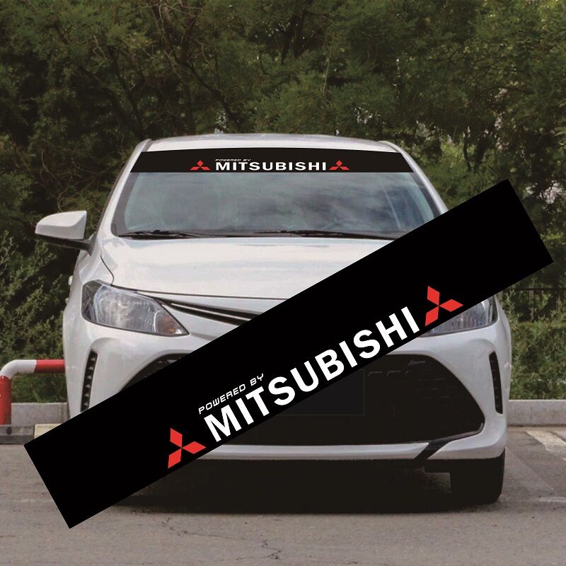 Mitsubishi V3 Wing Car Windshield Sunshade Sticker Front Guard Film Modification Decoration Sticker Auto Accessories ราคา 84 บาท*ส่งฟรี