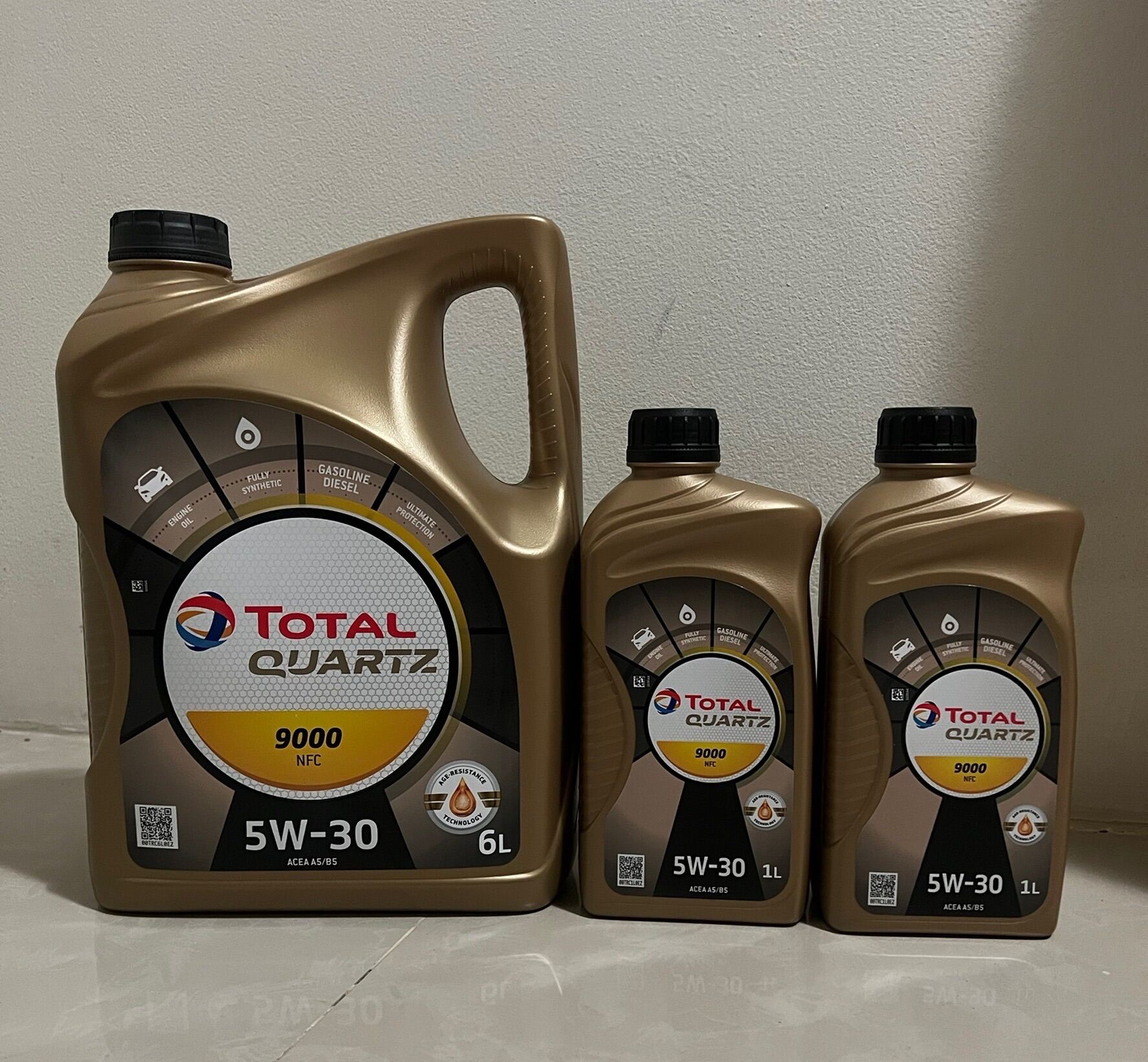 น้ำมันเครื่อง Total Quartz 9000 NFC 5W-30 ดีเซล สังเคราะห์แท้พรีเมี่ยม ...