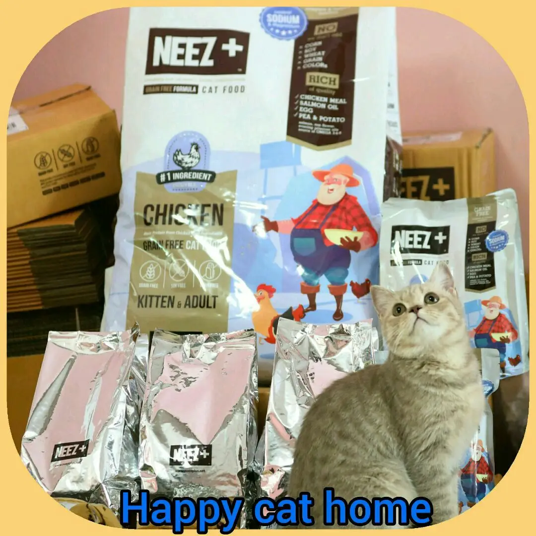 อาหารแมว NEEZ+ CHICKEN GRAIN FREE 1 KG (ถุงฟอยด์)อายุ 4 เดือนขึ้นไป EXP:16-09-2022
