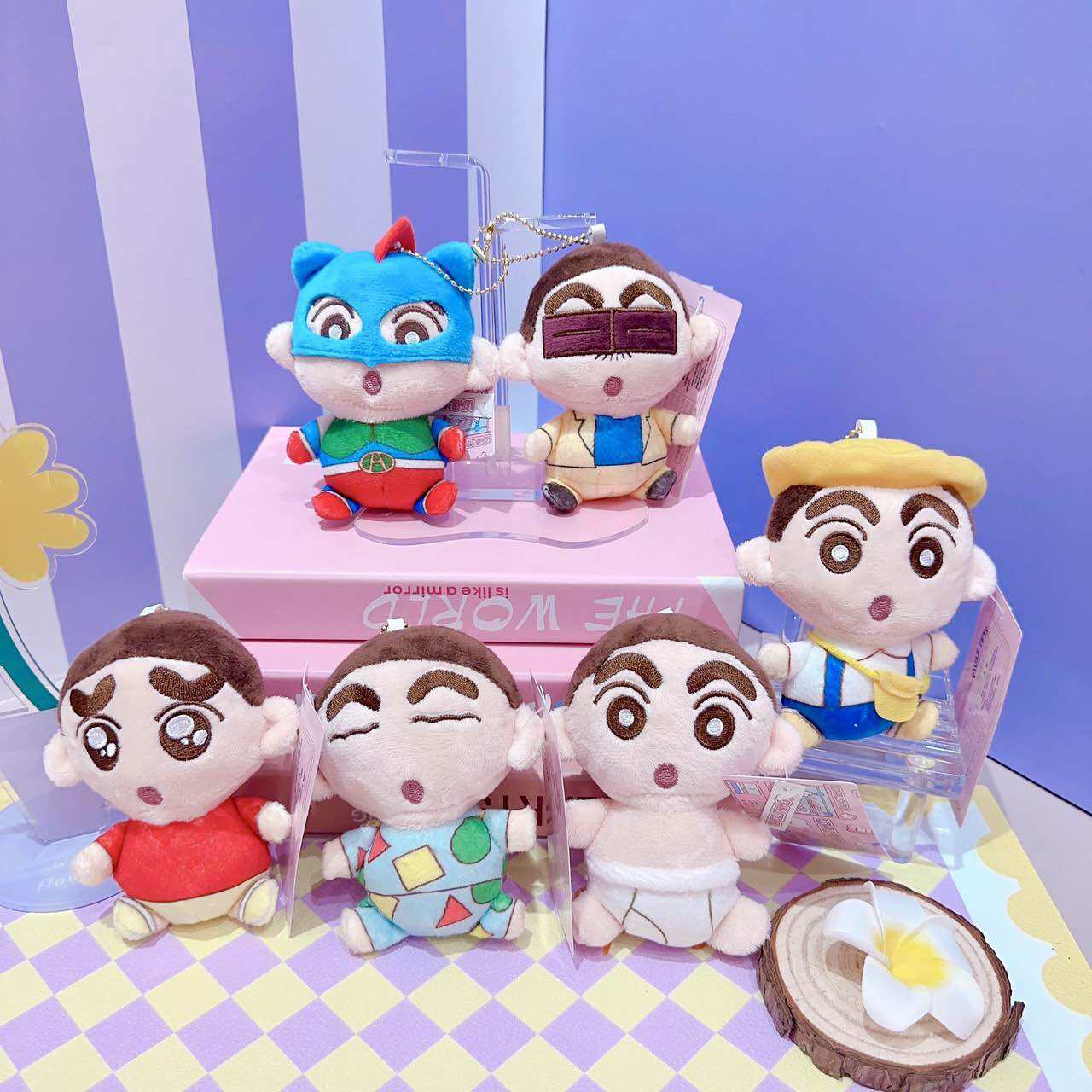 พวงกุญแจ ตุ๊กตา ชินจัง ได้ 1 ตัว Crayon Shinchan Costume Plush by