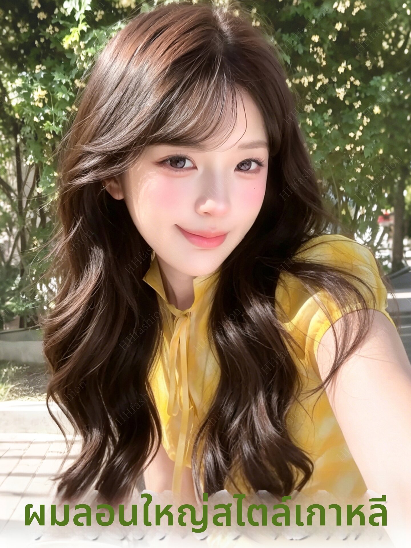 HHfashion | Natural-looking Full Hair Extension Pieces Volume-increasing Seamless Hair Pieces ราคา 2,890 บาท*ส่งฟรี