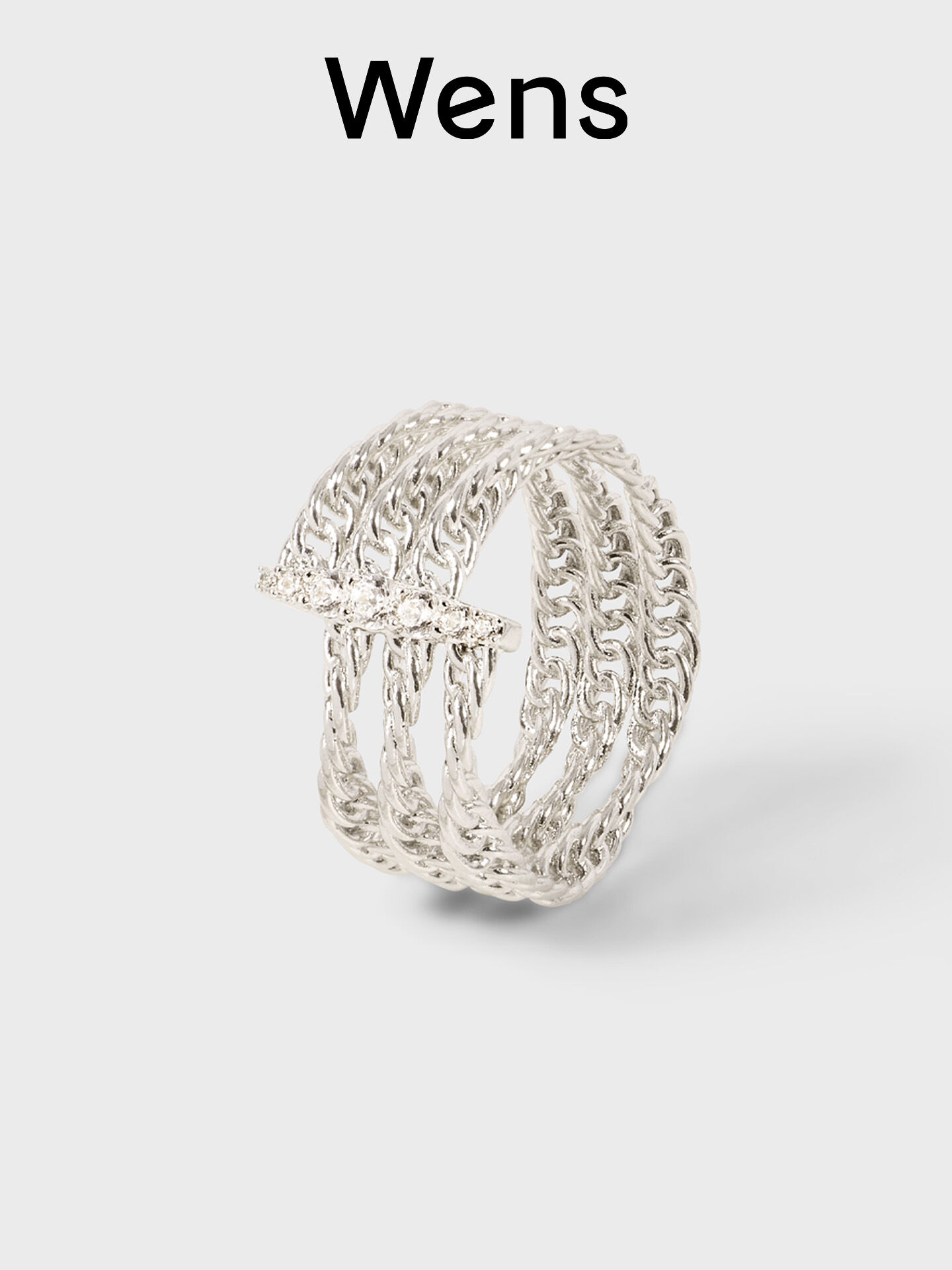 wens | Constellation Series Zircon Chain Ring ราคา 2,935 บาท*ส่งฟรี