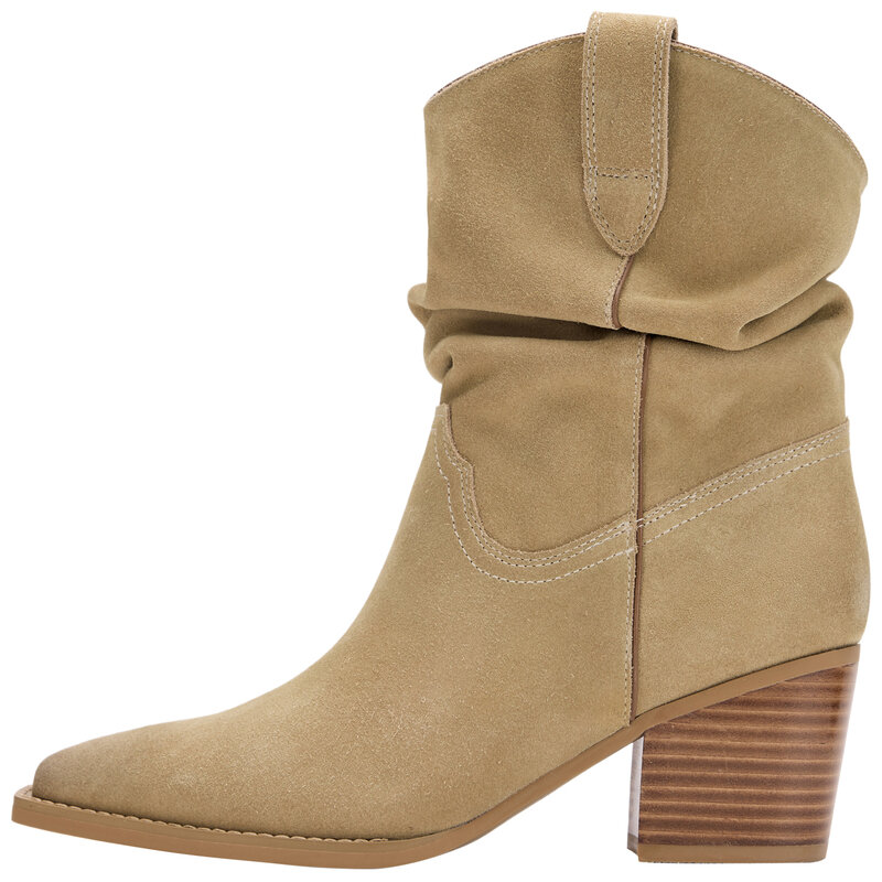 NOOWALORDE | Fashion Chunky Heel Knight Boots Height Increasing Match-All 2025 ราคา 8,710 บาท*ส่งฟรี