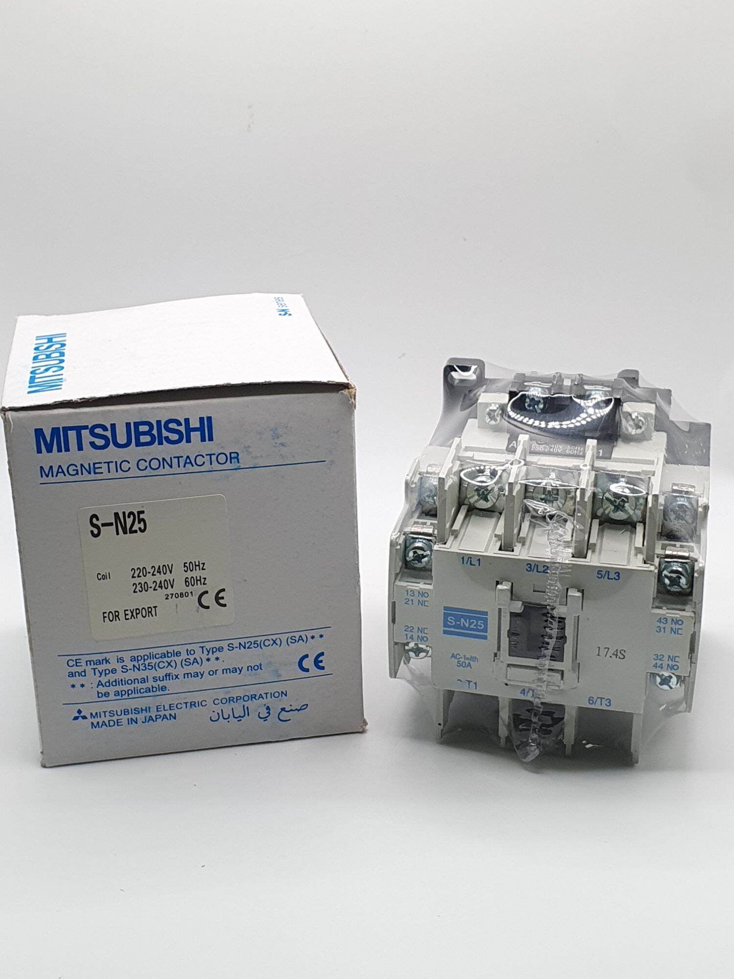 Magnetic Contactor S-N25 SN25 220VAC Mitsubishi 24vac 380vac