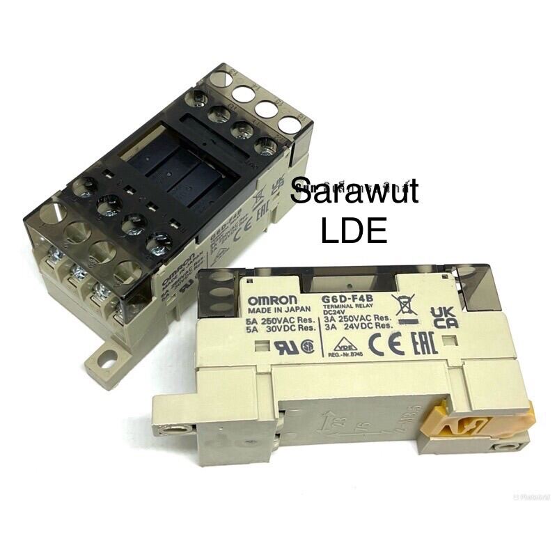 รีเลย์ Omron G6d F4b Dc24v ของใหม่ Terminal Relay ช็อกเก็ตรีเลย์ หน้า