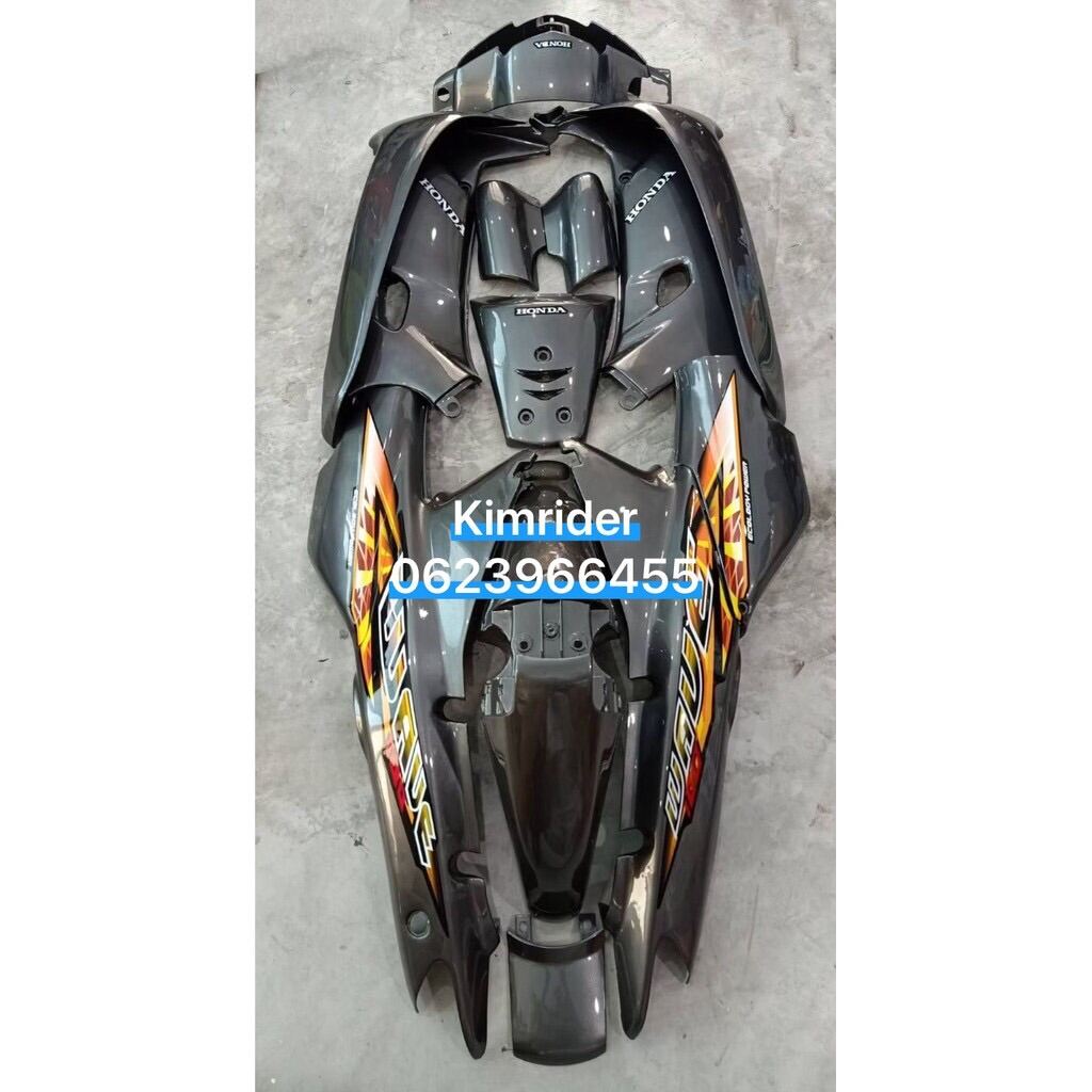 ชุดสี เฟรม ฮอนด้า เวฟ 100 เวฟ110 ตัวเก่า Honda wave 100 wave110 เก่า มีแบบ หัวดิส / ดรั้ม รถปี 2003 ครบชุด 13 ชิ้น พร้อมติดสติ๊กเกอร์ ราคา 2,450 บาท*ส่งฟรี