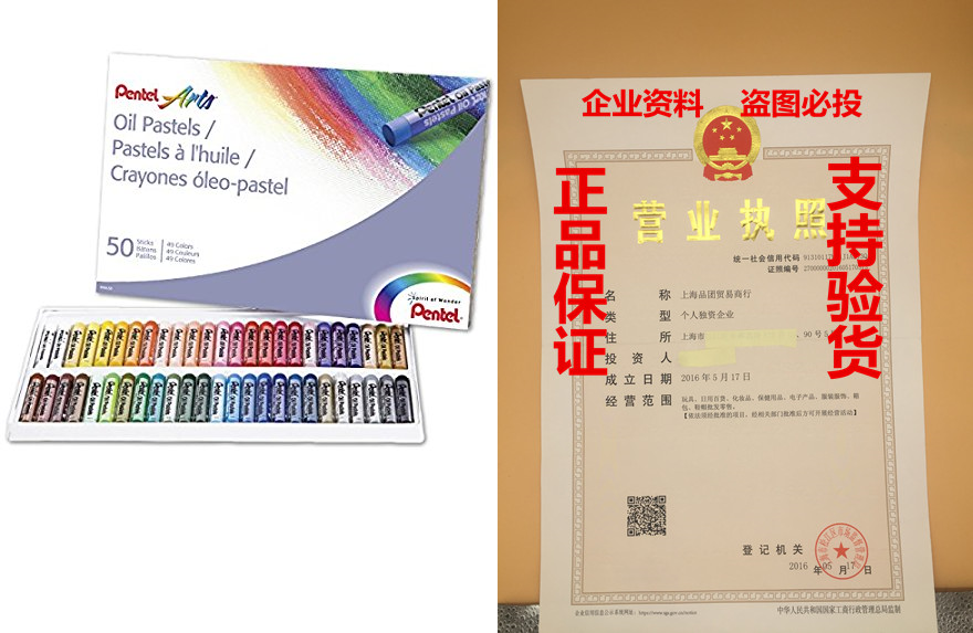 Pentel Arts Oil Pastels, 50 color set (PHN50) Lazada.co.th