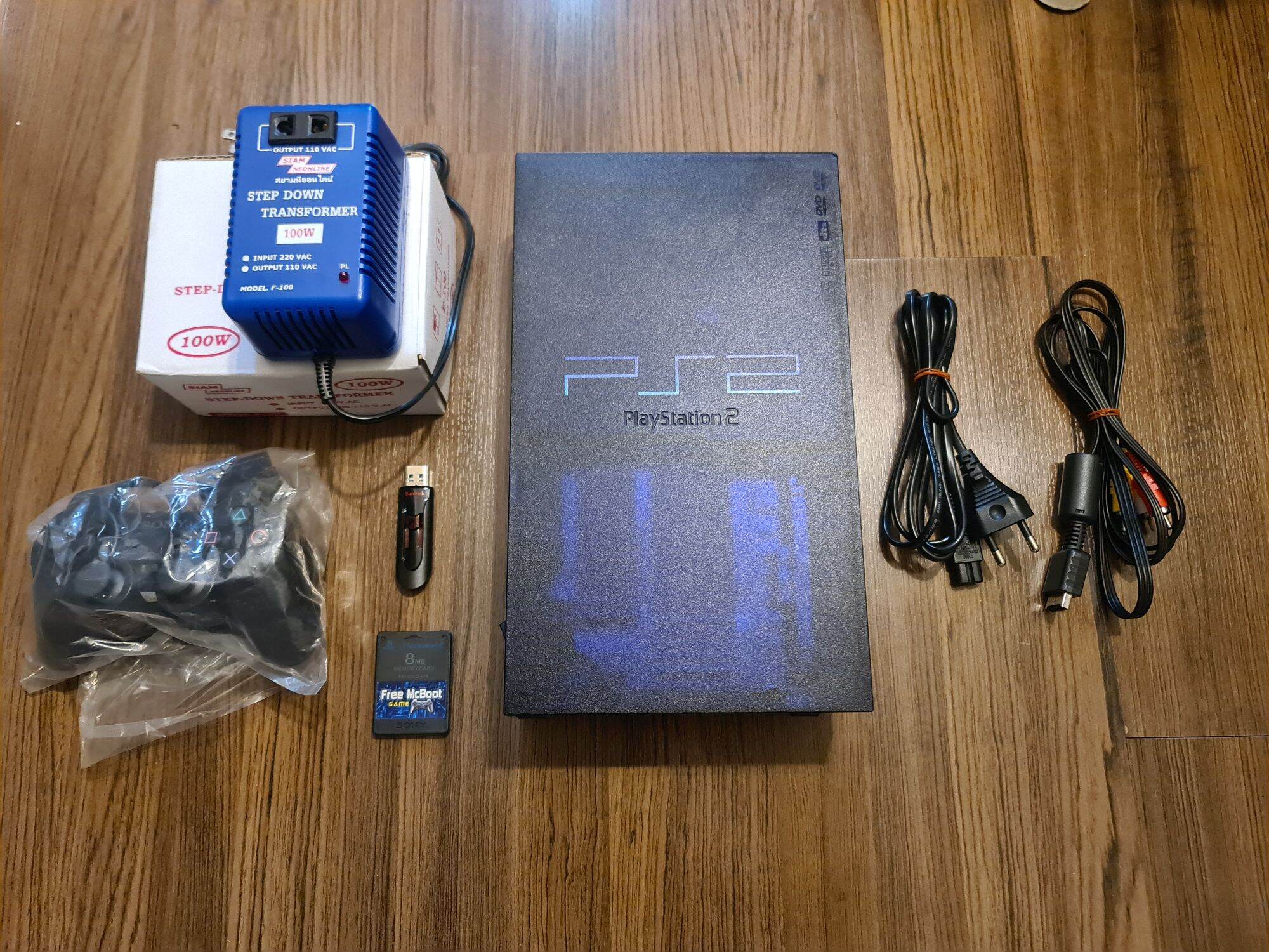  ps2 playstation2 fat aquablue limited 