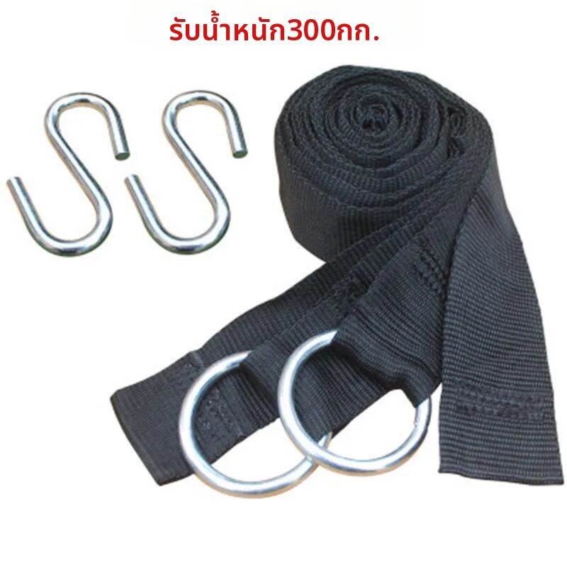 Heavy Duty NYLON Carabiner คลิปเปลญวนสายรัดห่วงชุดถือ 300KG Tree Swing สายรัดสําหรับ Outdoor Camping Gear อุปกรณ์เสริม