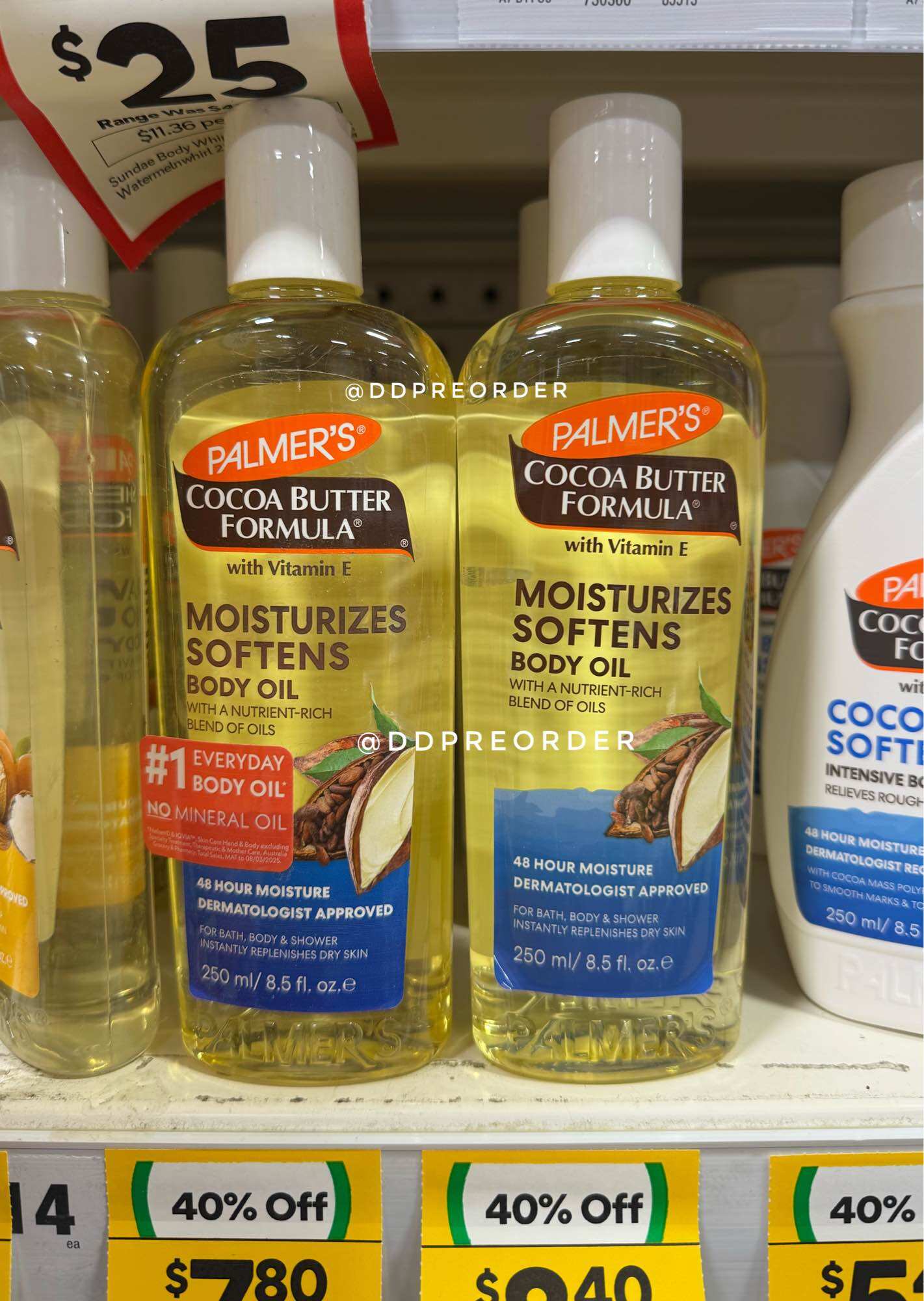 Ready to Ship - Palmer's - Cocoa Butter Moisturizing Body Oil 250ml, Genuine Product. 💯 ราคา 399 บาท*ส่งฟรี