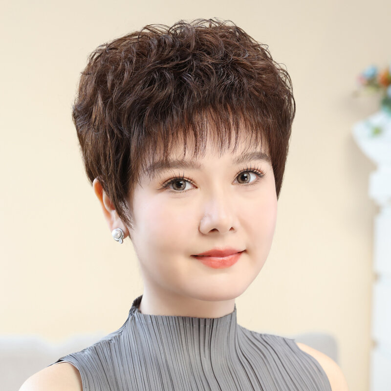 BAIMEI SILK | Natural Short Wig for Women and Seniors ราคา 6,101 บาท*ส่งฟรี