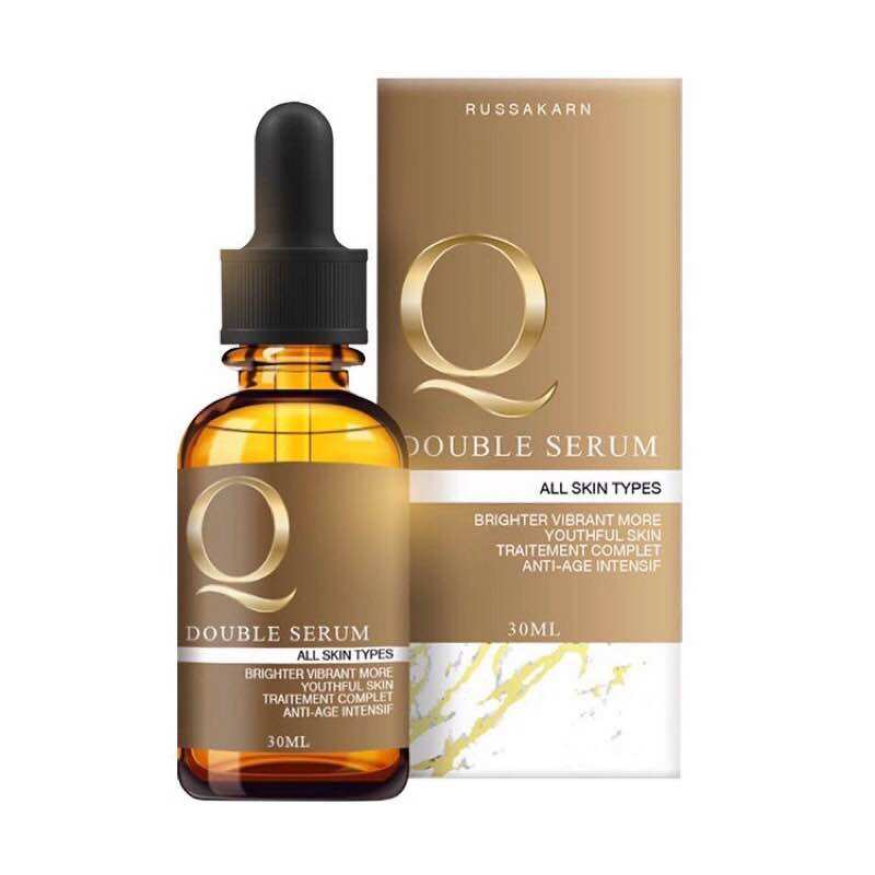 Q Double Serum, Concentrated Q Serum, 30 Ml. (Pack of 3 Bottles) Facial Skin, Pores, Skincare, Nourishing the Face, Serum, Reducing Marks.