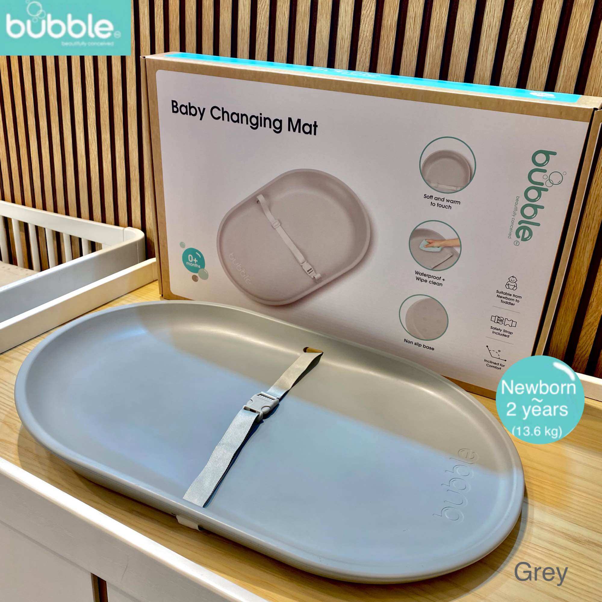 Bubble Baby Changing Mat แผ่นรองเปลี่ยนผ้าอ้อมสำหรับเด็ก สำหรับเด็กแรกเกิด ถึง 2 ปี