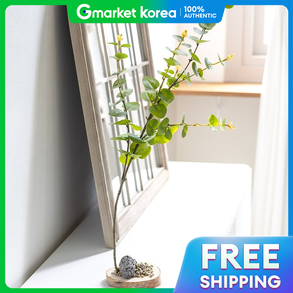 flowertree | Eucalyptus Artificial Potted Plant Landscaping Decoration Green Aesthetic Tree Set 27X69Cm Interior ราคา 1,306 บาท*ส่งฟรี