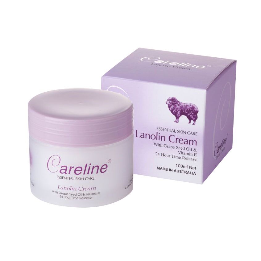 Careline Lanolin Cream with Collagen & Vitamin E 100ml 1 Jar (100% Genuine) ราคา 220 บาท*ส่งฟรี