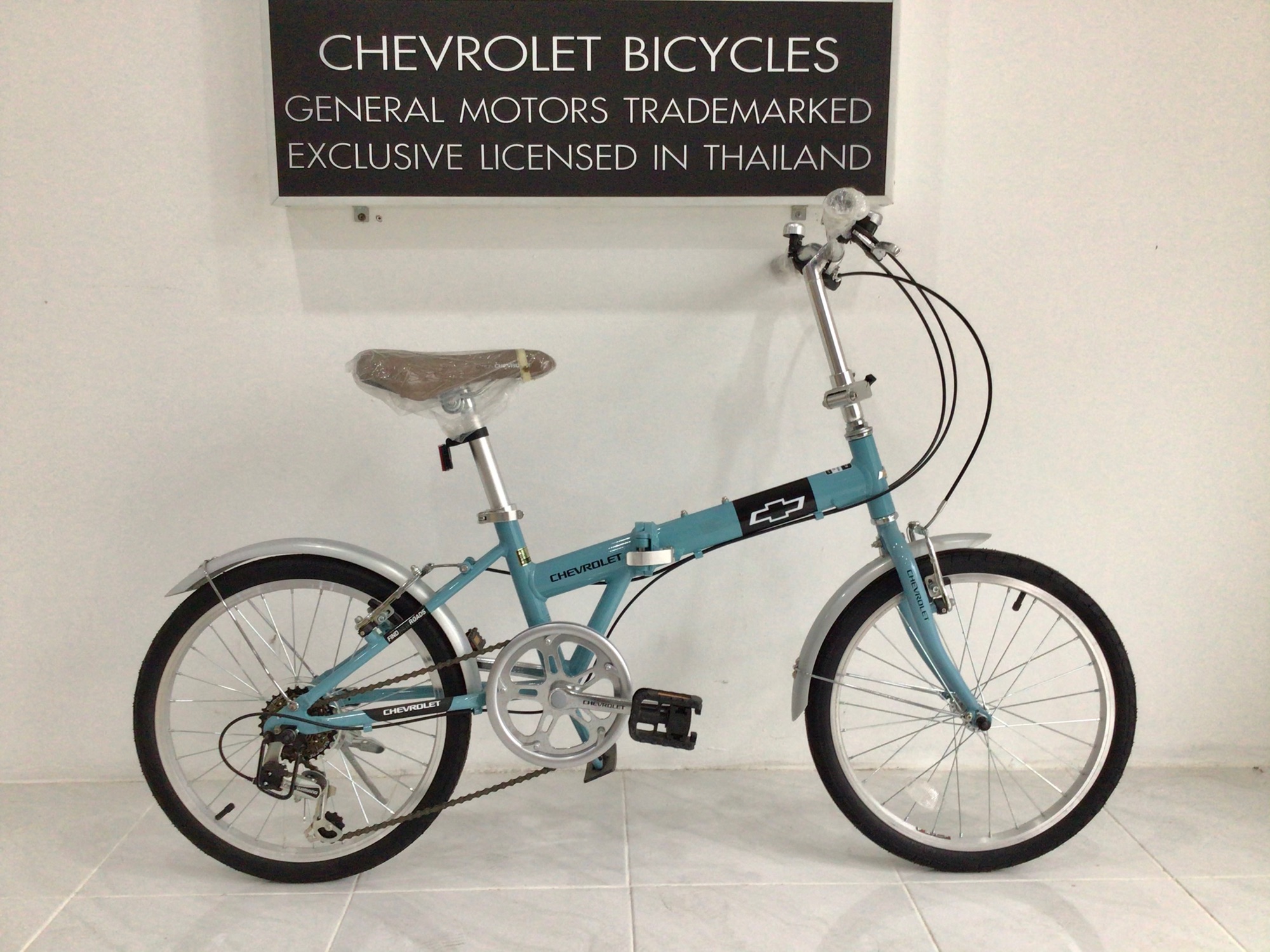 จักรยานพับได้ CHEVROLET รุ่นC2006 VINTAGE สีฟ้าวินเทจ