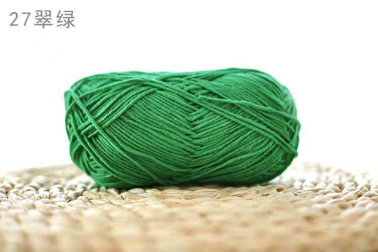 ส่งจากไทย ไหมพรม4ply สำรับถักตุ๊กตา ดอกไม้และอื่นๆ สีสวย ไม่ขุย ใช้เข็ม1.8-2มินค่ะ