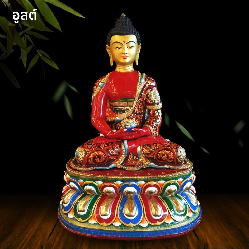 OSITE | Nepalese Handmade Mineral Painted Gilt Copper Chinese Decorative Ornaments 15 Inches ราคา 103,324 บาท*ส่งฟรี