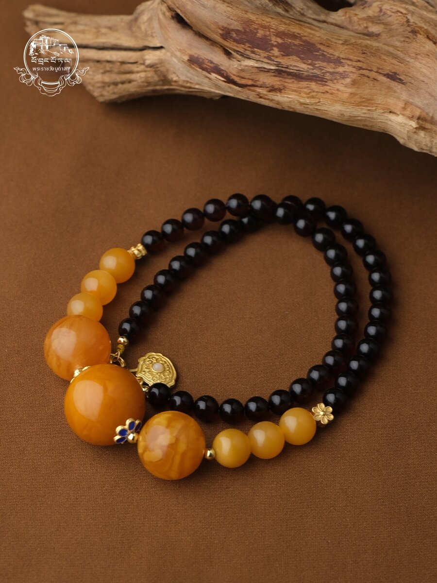 POTALA PALACE | Honey Amber Pendant Pearl Necklace S925 Silver ราคา 22,732 บาท*ส่งฟรี
