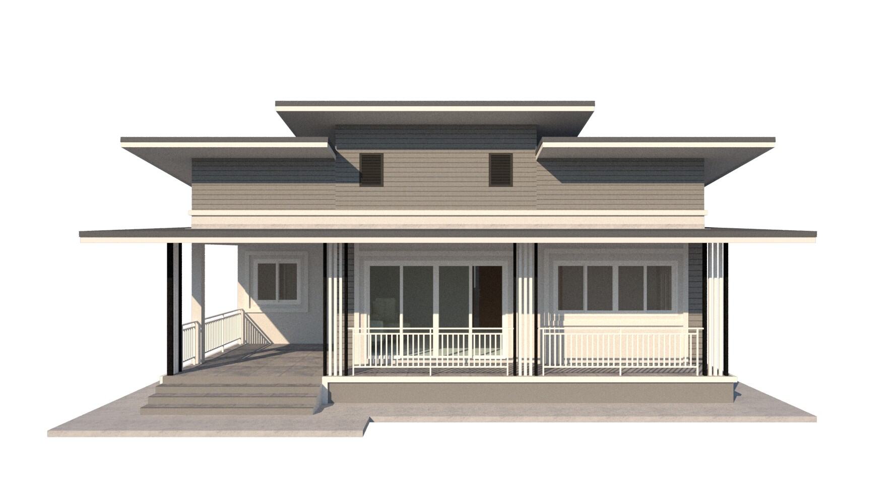 TN01 แบบบ้านสไตล์โมเดิร์น ขนาด 3 ห้องนอน 1ห้องรับแขก 1ห้องครัว 1ห้องน้ำ