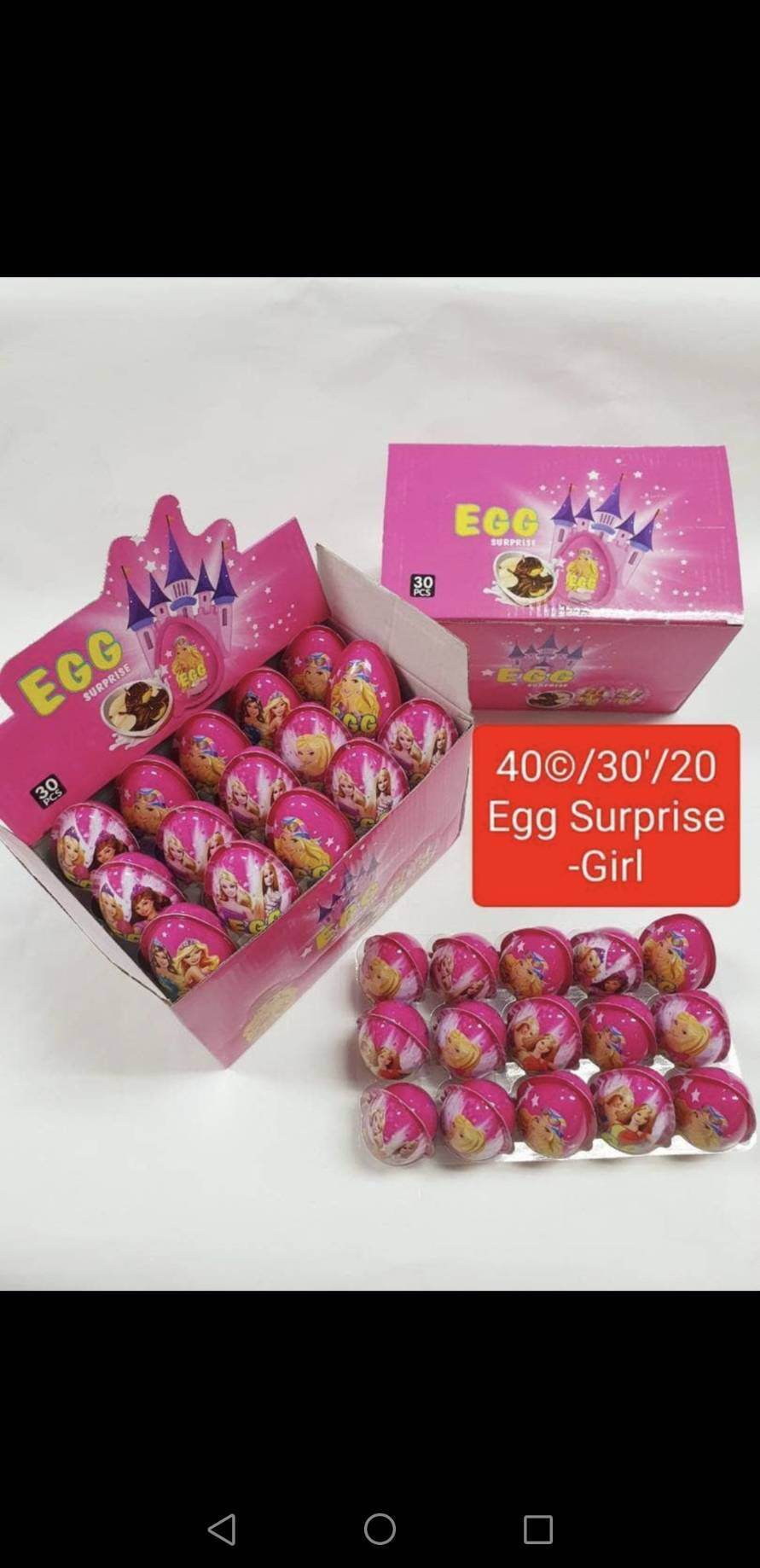 Egg Surprise -Girl 1ถาด มี15ลูก คละลายน่ารัก สินค้าใหม่ Hot