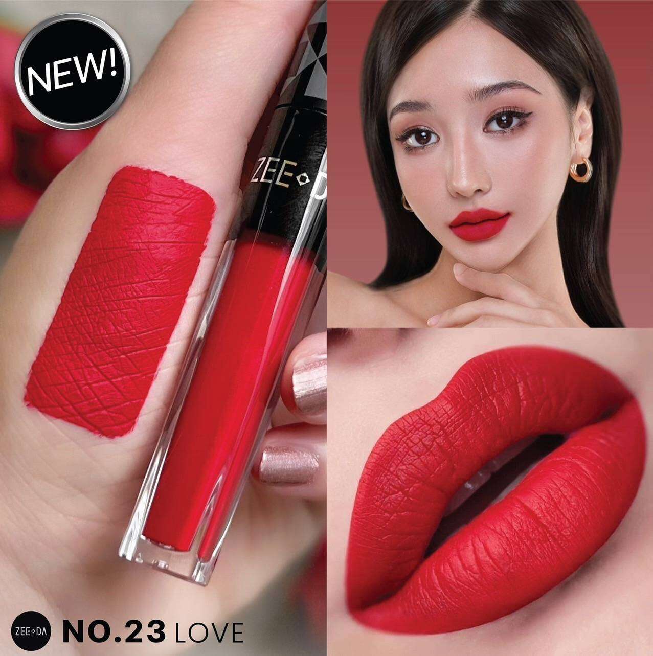 Zeeda NO.23 Love สีแดงสด ราคา 190 บาท*ส่งฟรี
