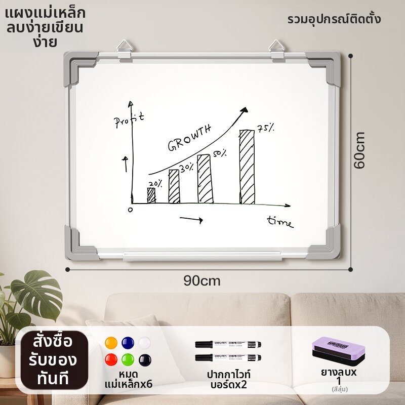 deli | กระดานไวท์บอร์ดแขวนแม่เหล็ก สามารถเขียนได้
