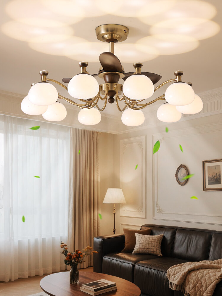 AOSIBANGE | French Vintage Retro Ceiling Fan Light ราคา 33,450 บาท*ส่งฟรี
