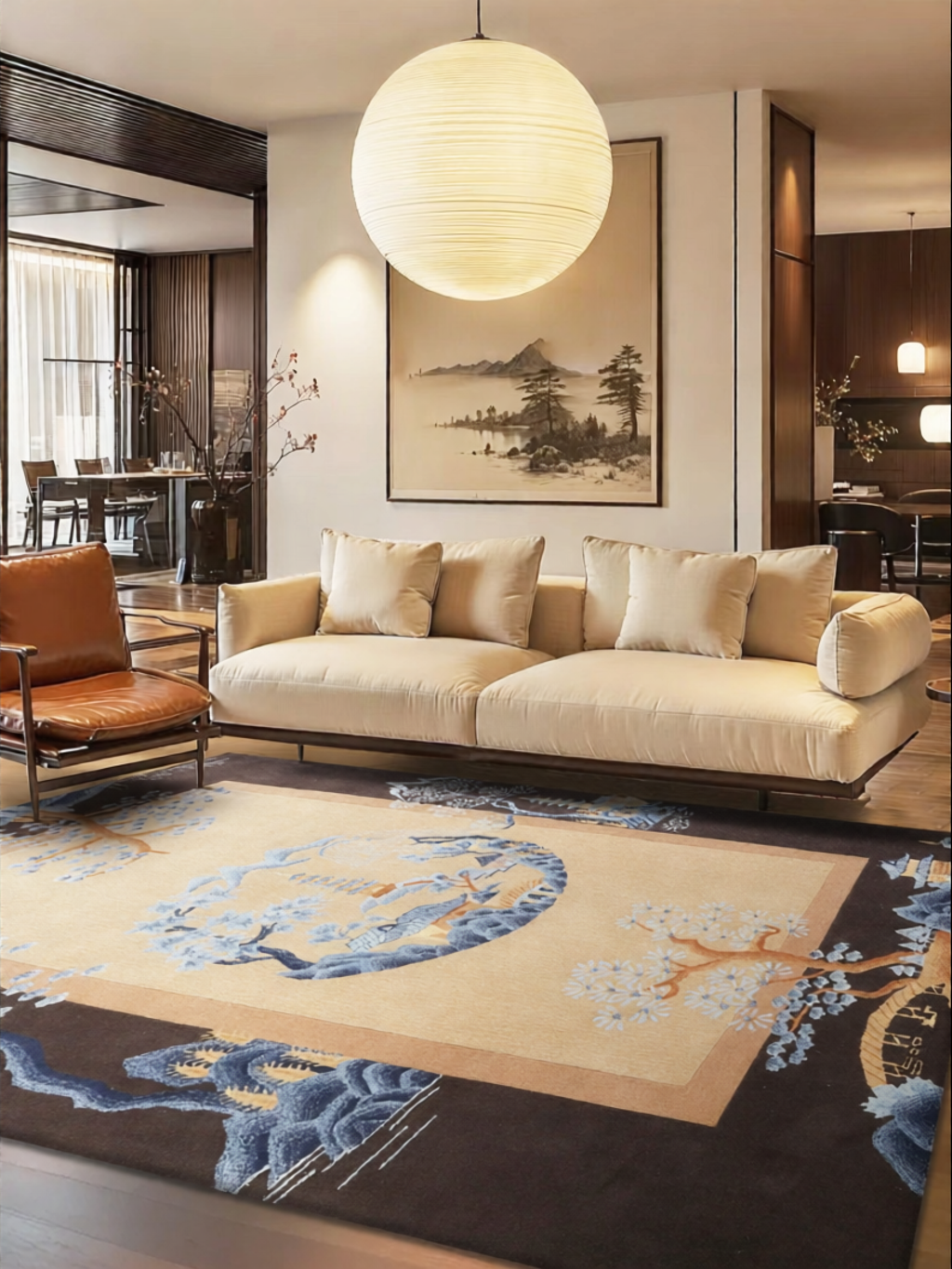 [YIPUMEIJIA | Handmade Wool Carpet New Chinese Style Luxury Living Room Bedroom Full Coverage,YIPUMEIJIA | Handmade Wool Carpet New Chinese Style Luxury Living Room Bedroom Full Coverage,] ราคา 20,273 บาท*ส่งฟรี