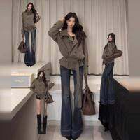 NIUVIES | เสื้อคลุมลมสั้นสไตล์เกาหลี