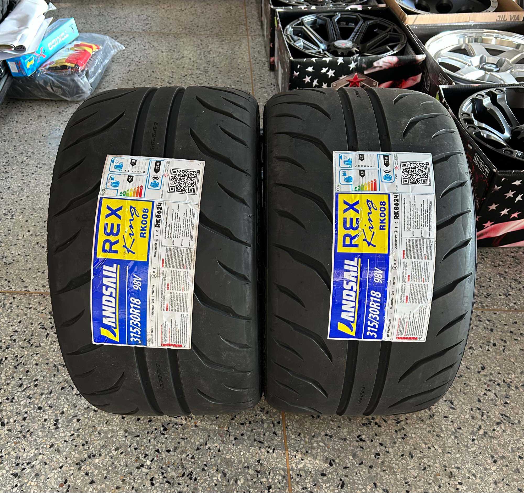 315/30R18 LANDSAIL RK008 ยางใหม่ปี2024🇹🇭ราคาโปร2เส้น✅ แถมจุ๊บลมยางแท้👍 มีรับประกันโครงสร้างนาน2ปี50,000กิโล ราคา 5,200 บาท*ส่งฟรี