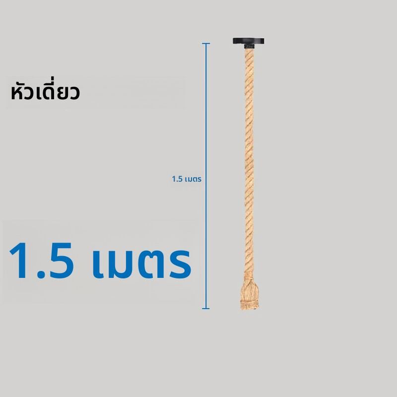 โคมไฟระย้าอเมริกาแบบย้อนยุคสไตล์วินเทจ E27แบบเอดิสันโคมไฟเชือกห้อยป่านโคมไฟแขวนสำหรับงานอุตสาหกรรมโคมไฟแนวลอฟท์การตกแต่งบ้านสุดสร้างสรรค์
