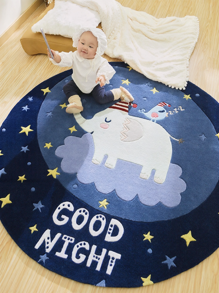 [YIPUMEIJIA | Handmade Wool Customizable Round Carpet For Children Room,YIPUMEIJIA | Handmade Wool Customizable Round Carpet For Children Room,] ราคา 18,960 บาท*ส่งฟรี