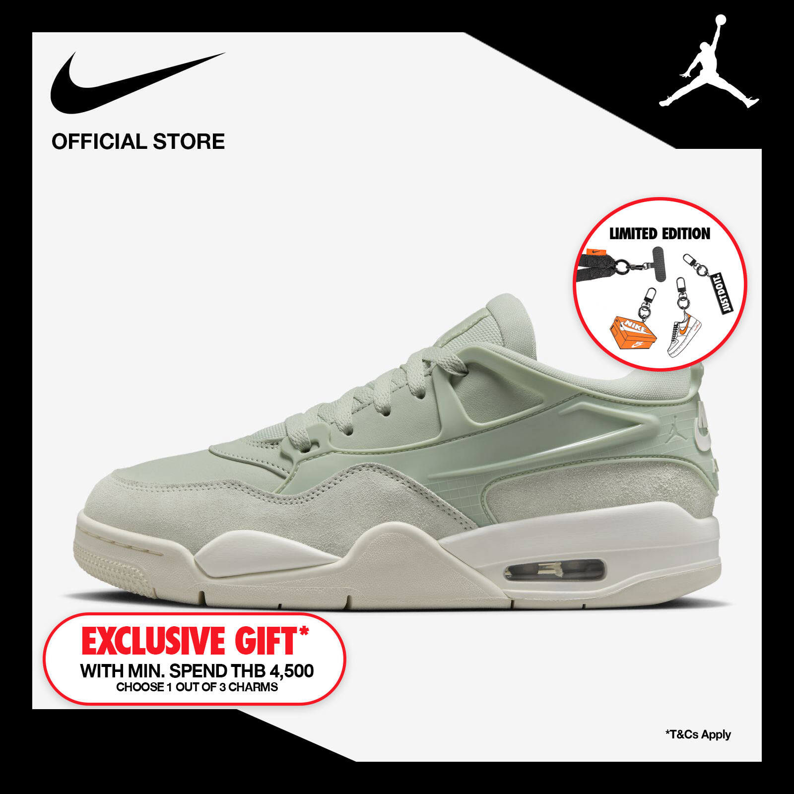 Nike Women's Air Jordan 4 Rm Shoes - Jade Horizon ราคา 5,400 บาท*ส่งฟรี