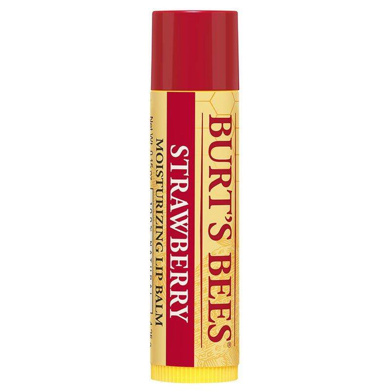 Burt's bee strawberry Moisturizing Lip Balm สินค้าใหม่ (ไม่มีกล่อง)