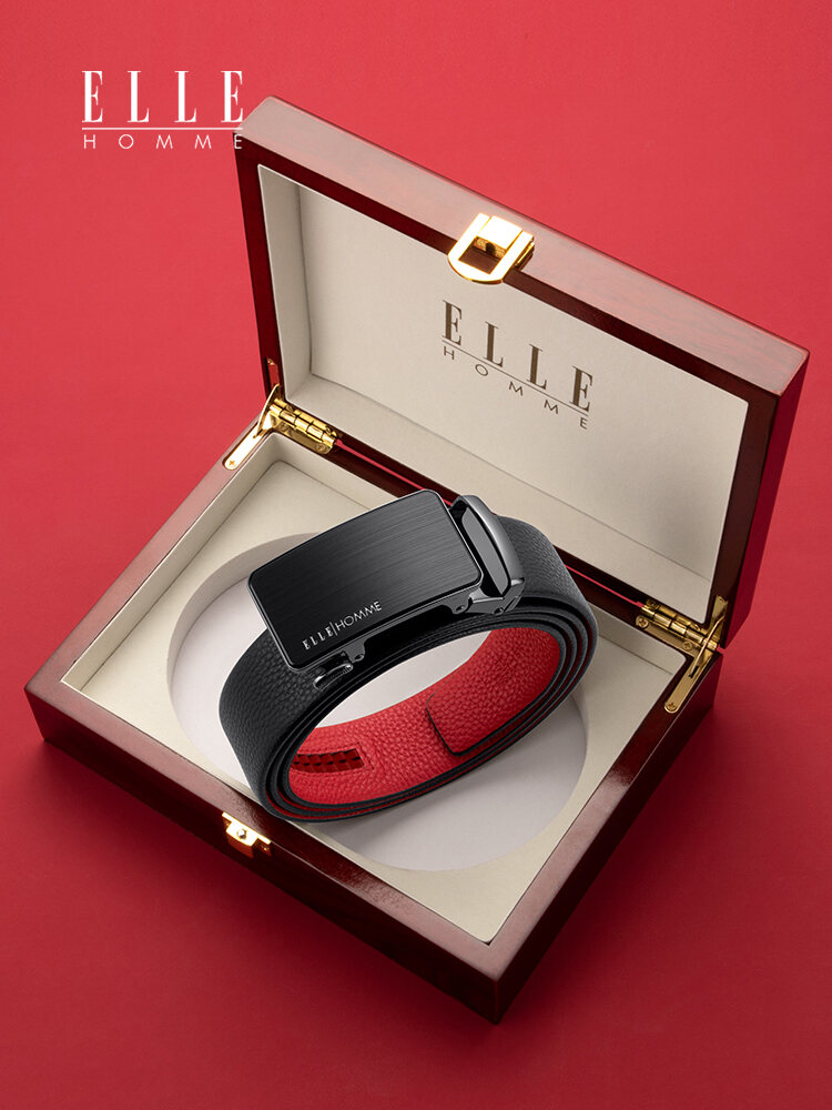 [ELLE HOMME | Automatic Buckle Leather Belt for Snake Year,ELLE HOMME | Automatic Buckle Leather Belt for Snake Year,] ราคา 3,204 บาท*ส่งฟรี