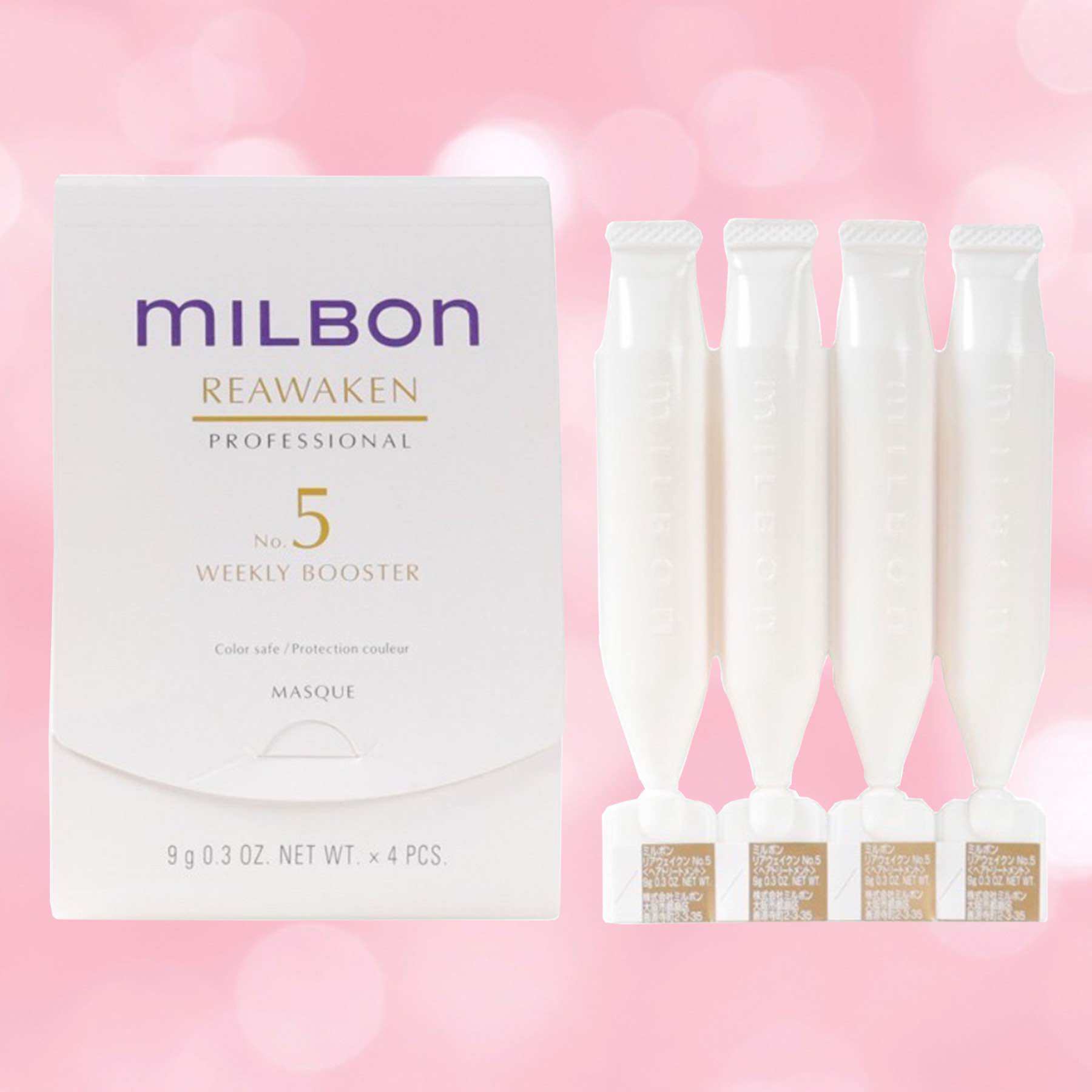 MILBON REAWAKEN BOOSTER หลอด ทรีทเม้น สำหรับผมแห้ง  ลดการพันกันของเส้นผม ให้ผมเรียบลื่น