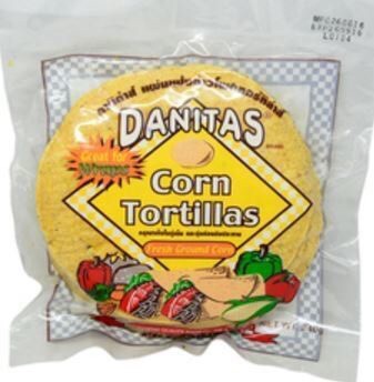 Danitas Corn Tortillas 6 Inches 240g 12 counts แผ่นแป้งทำจากข้าวโพด