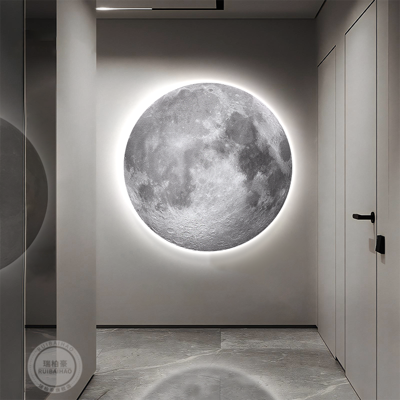 RUIBAHAO | Luxurious LED Moon Texture Wall Decor ราคา 5,011 บาท*ส่งฟรี