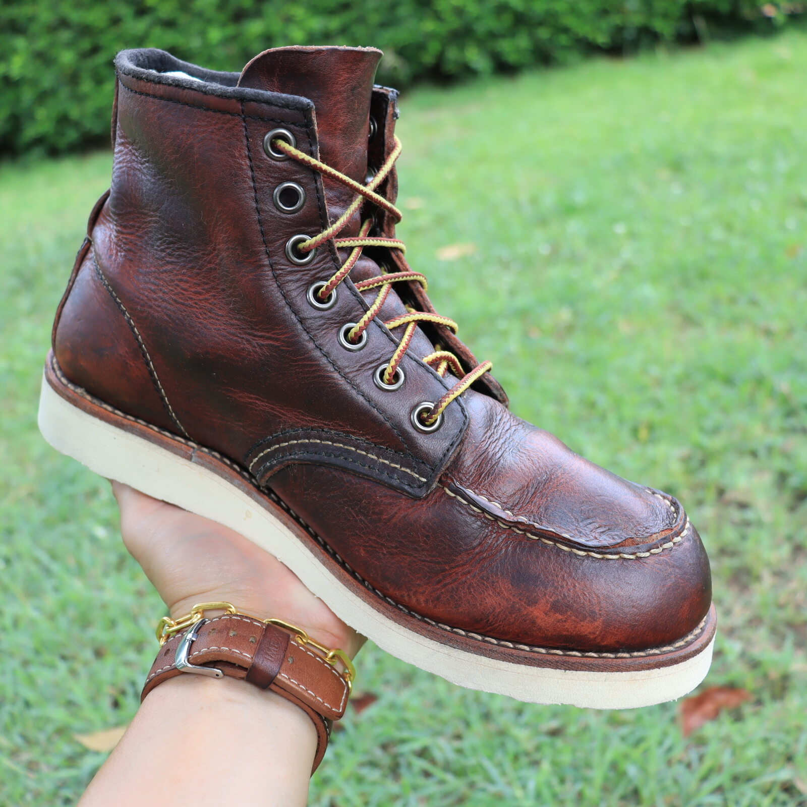 Hawkins moc cheap toe boots