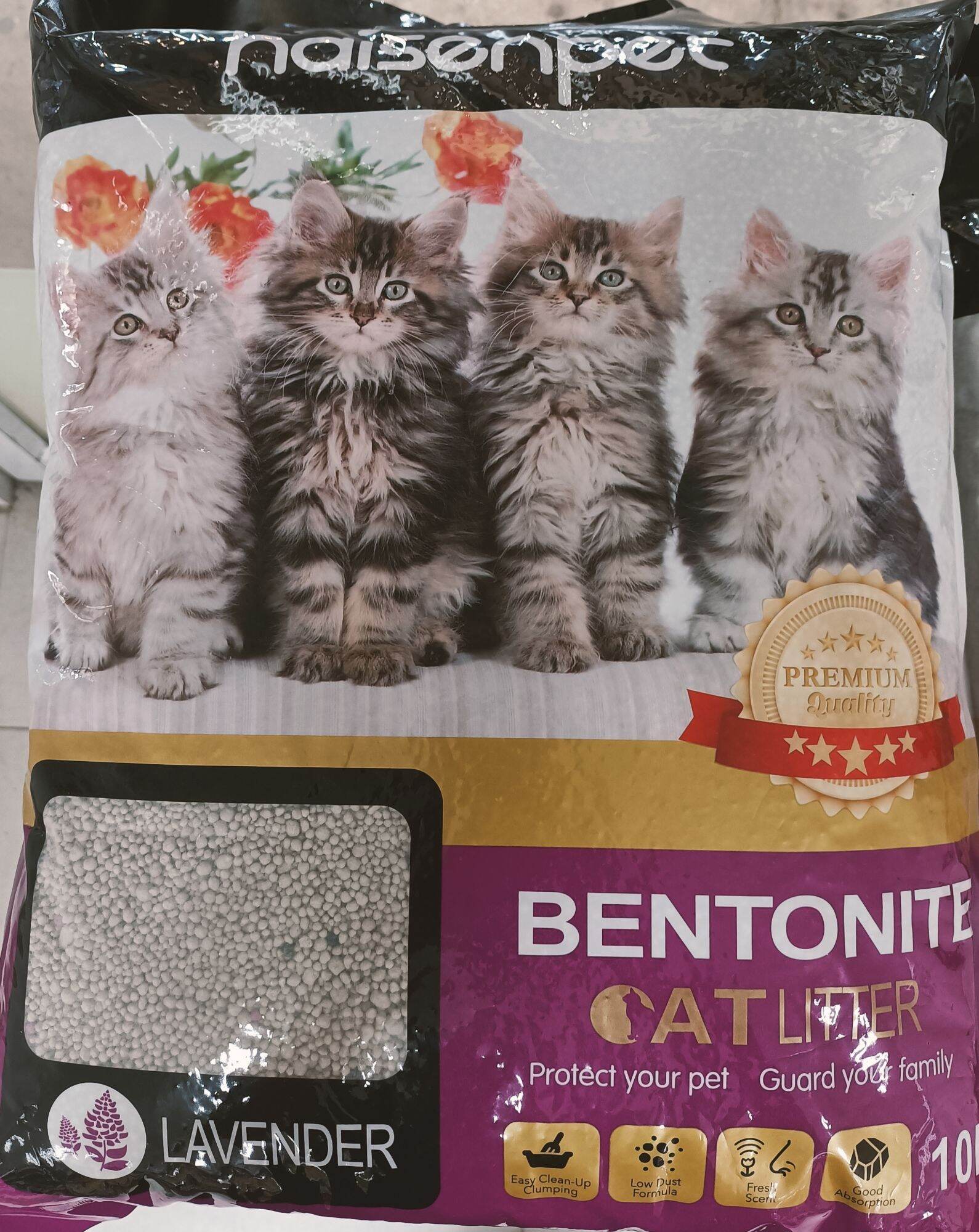 ทรายแมว ยี่ห้อ Haisenpet Cat Litter Lavender Premium กลิ่นลาเวนเดอร์