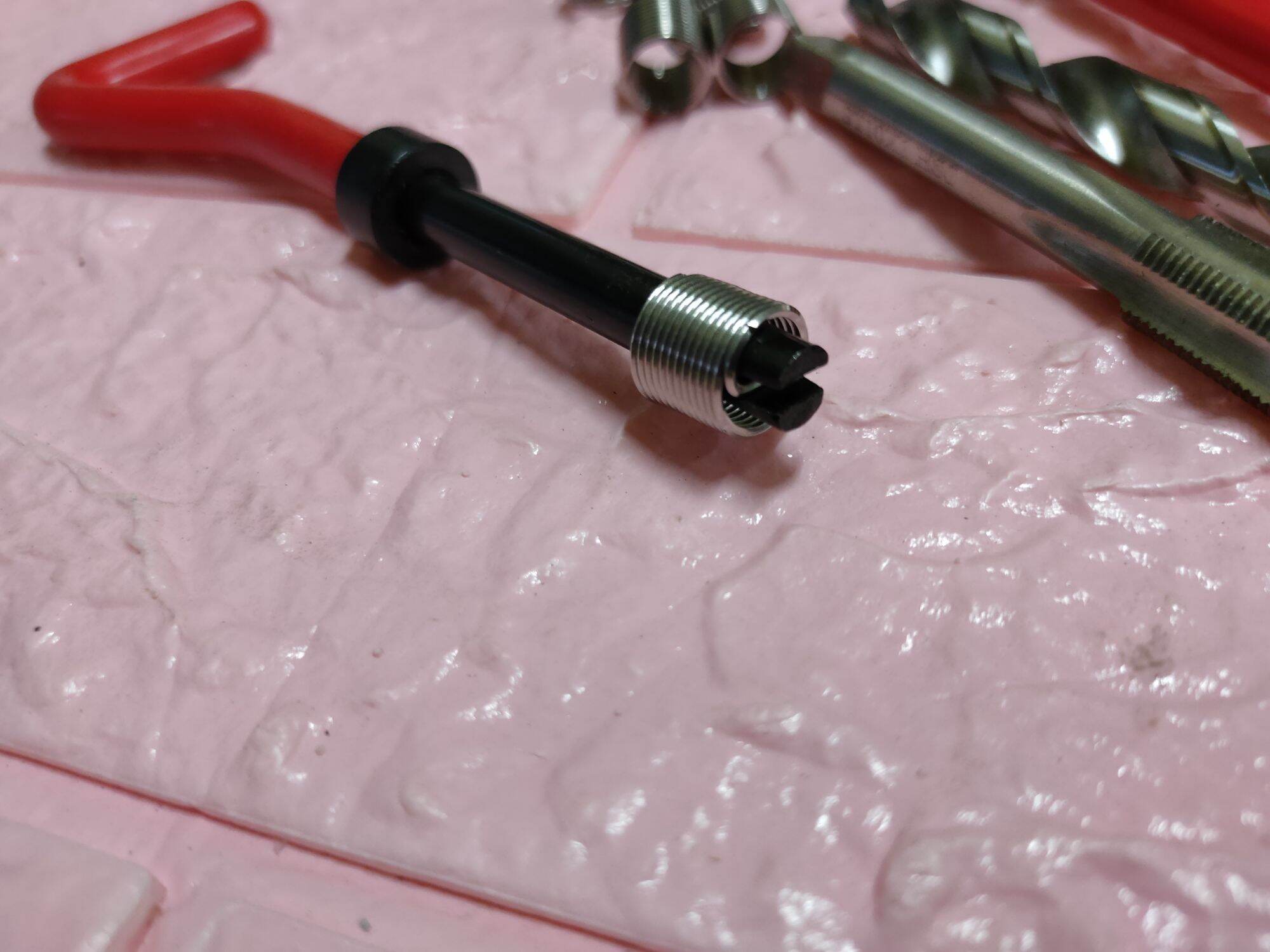 ตาปเกลียวสปิง รีคอย m10*1.0 ตรงเกลียวหัวเทียนมอไซ4T. สปิง15ตัว BB_6688 ThaiPick