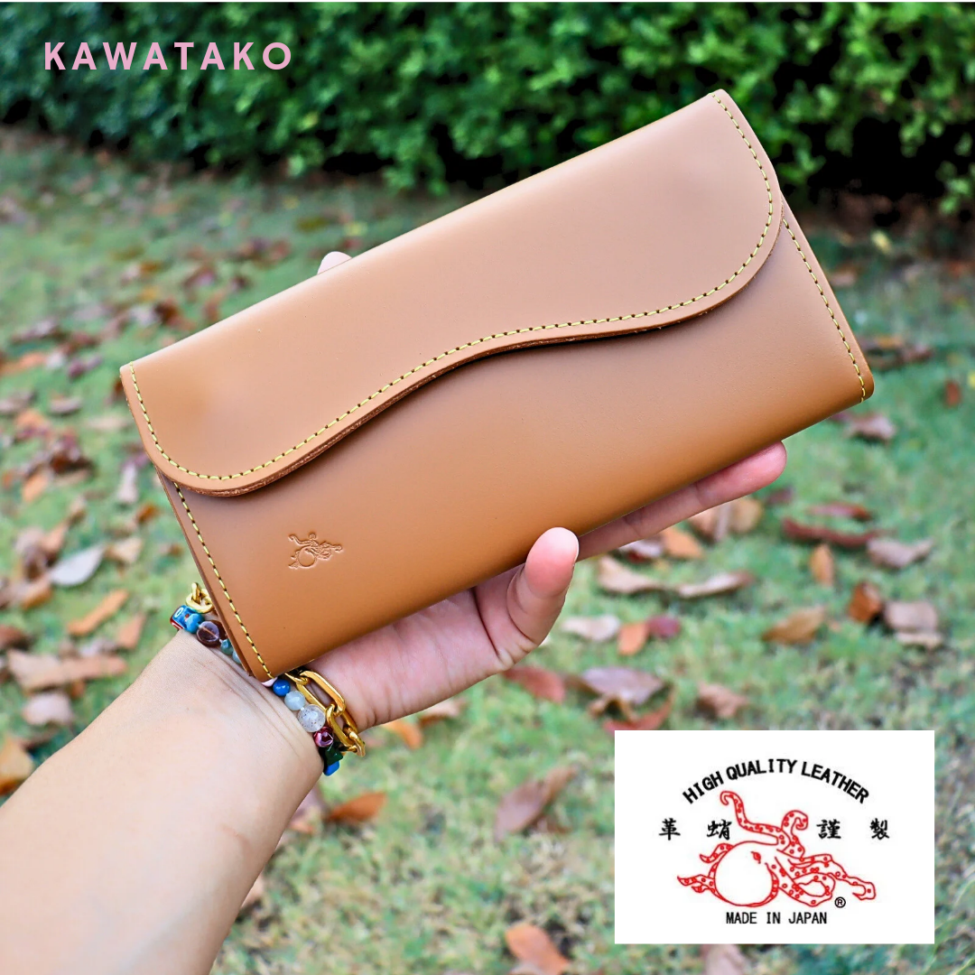 ส่งฟรี 🇯🇵 KAWATAKO The Craftsmanship of Japanese Leather in the Kawatako Long Wallet Premium แท้ ราคา 5,890 บาท*ส่งฟรี