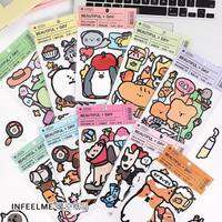 Gimue | สติกเกอร์ตกแต่ง DIY สำหรับงานฝีมือ กระเป๋าเดินทาง ขวดน้ำ หูฟัง เคสมือถือ และคอมพิวเตอร์