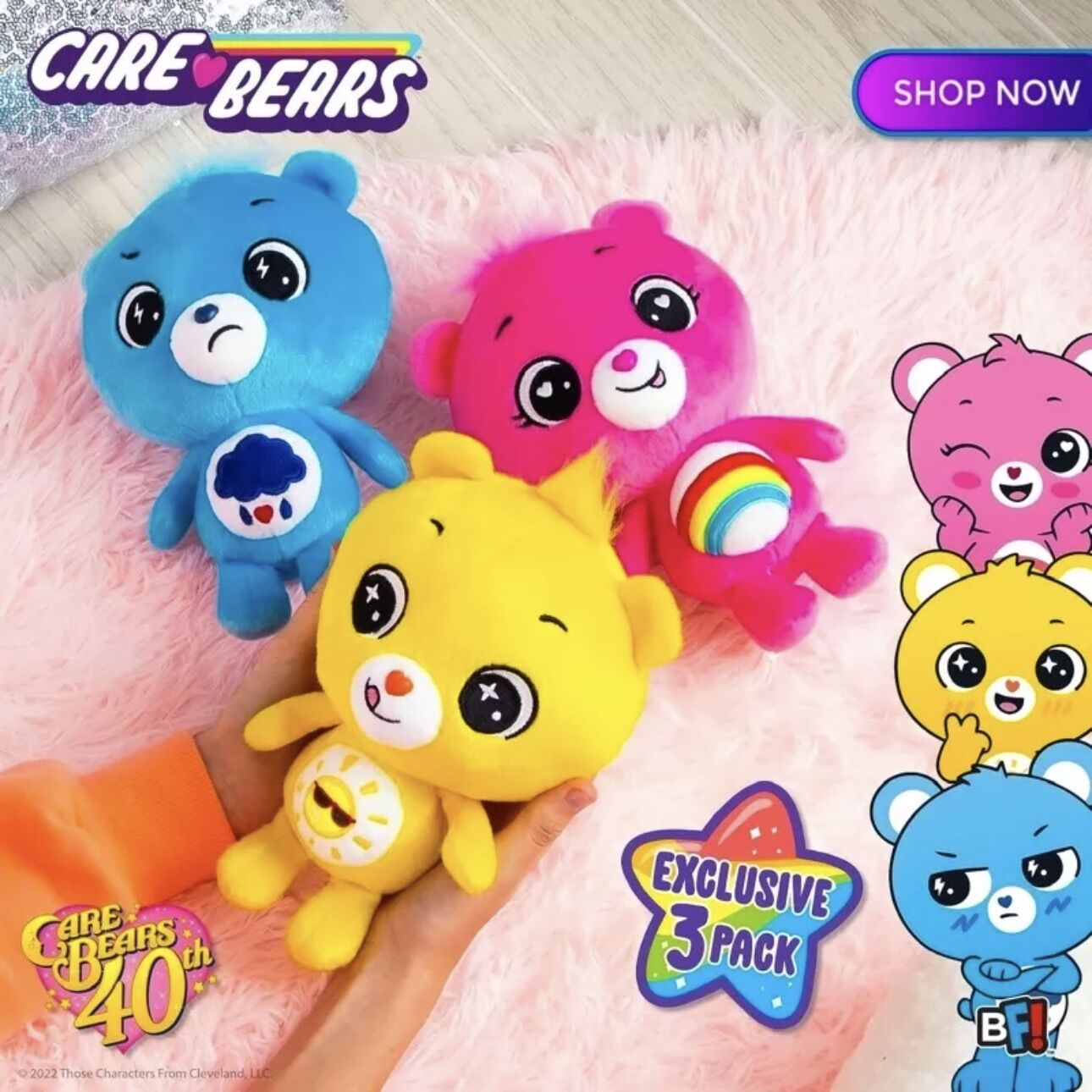 🇺🇸USA🇺🇸❤️‍🔥พร้อมส่ง ตุ๊กตาแคร์แบร์ รุ่นใหม่ เบบี๋ (1ชุด=3ตัว)⭐️New!!⭐️🌈 Care Bear Baby Cubs 2022🌟ของแท้✈️จากอเมริกา🇺🇸 ราคา 2,490 บาท*ส่งฟรี