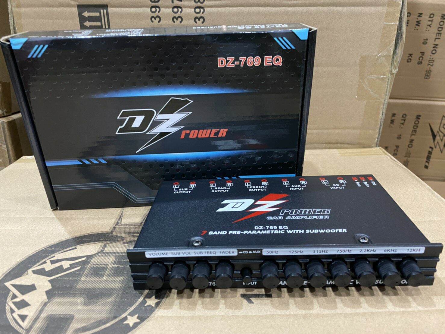 ปรีแอมป์รถยนต์ 7 แบนด์ DZ POWER รุ่น DZ-769EQ ปรีรถยนต์แยกซับอิสระค