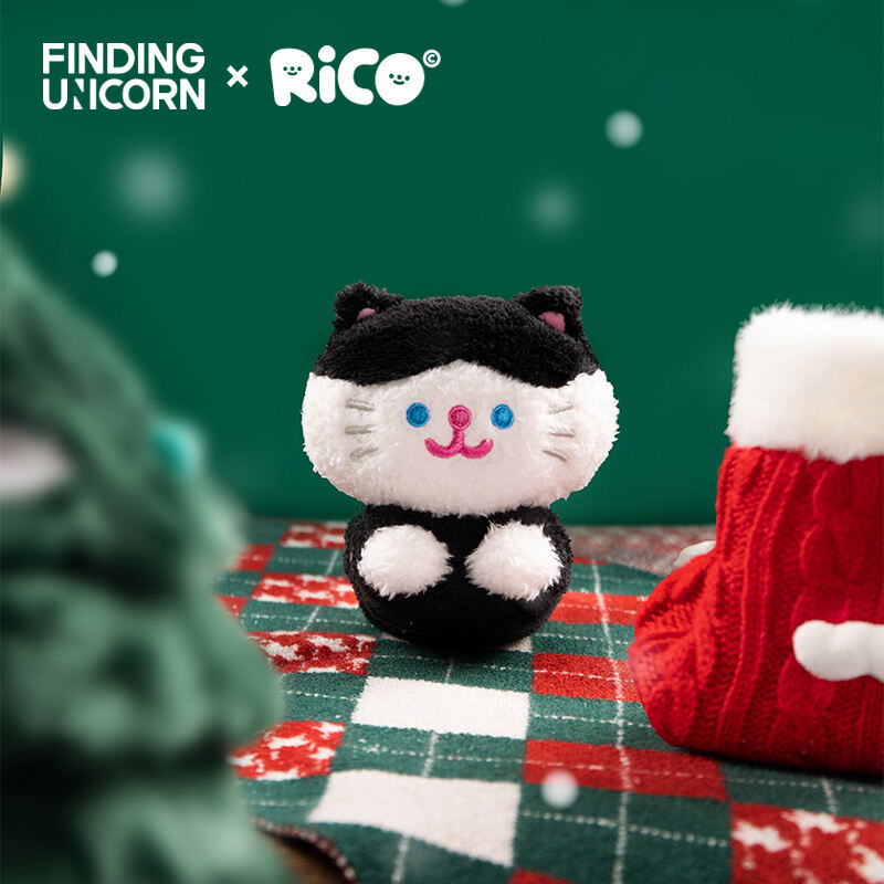 Finding Unicorn RiCO Christmas Stocking Cat Plush Doll