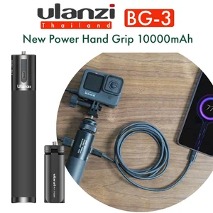สินค้า [ส่งใน🇹🇭]Ulanzi BG-3 10000mAh รุ่นใหม่ ด้ามจับชาร์จได้ติดกล้อง Mirrorless, Compact, GoPro, Action Cam พร้อมขาตั้งในชุด