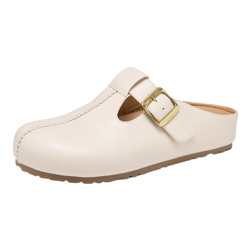 Josiny | Buckled Front Closure Soft Sole Slip-On Sandals - ยี่ห้อ Josiny ราคา 2,896 บาท*ส่งฟรี